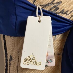 Agua Bendita Navy Bikini Top